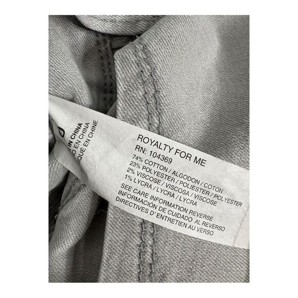 Royalty for me wanna betta butt grey midrise skinny jeans size 10 - Picture 5 of 5